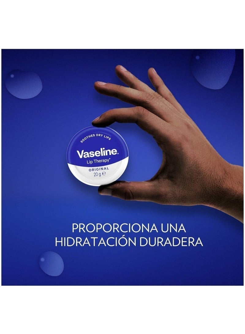 Vaseline Lip Therapy  (0.7 oz) - Original Petroleum Jelly Lip Balm - Instant Relief for Dry, Chapped Lips - Non-Greasy & Fragrance-Free - Image 4